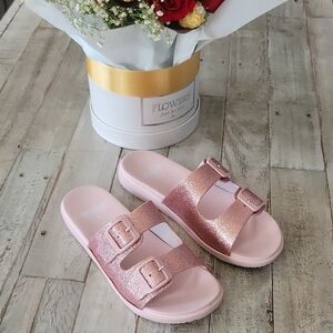 Glittery Pink Women's Sandals